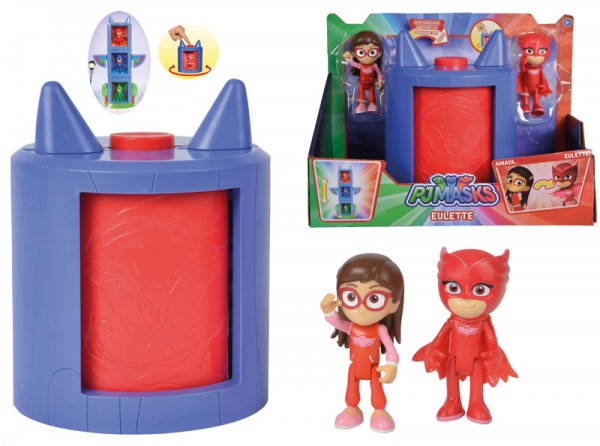 PJ Masks Verwandlung Amaya in Eulette Spielset (Rot)