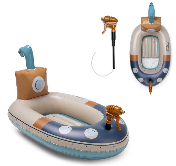 Aufblasbares Boot Marine U-Boot mit Wasserspritzfunktion (Mehrfarbig)