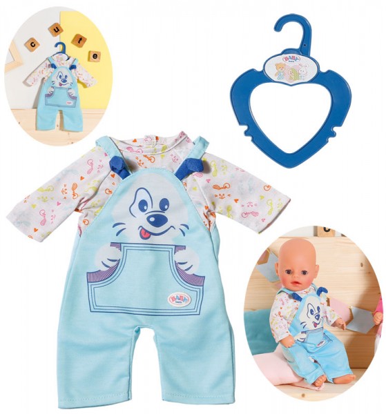 Baby Born Kleiner Einteiler Latzhose 36 cm (Hellblau)