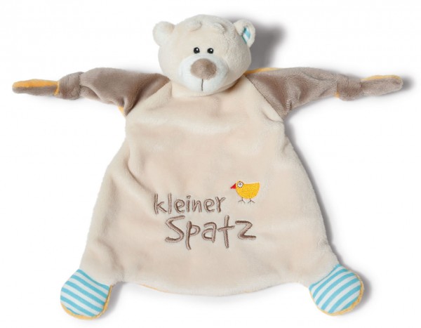 Schmusetuch Bär Kleiner Spatz (Beige)