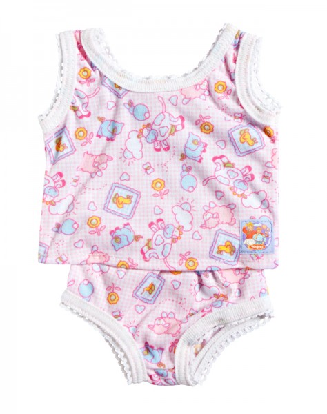 Unterwäsche für Puppen Gr. 28 - 35 cm (Rosa-Bunt)