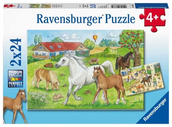 Kinderpuzzle Auf dem Pferdehof ab 4 Jahren