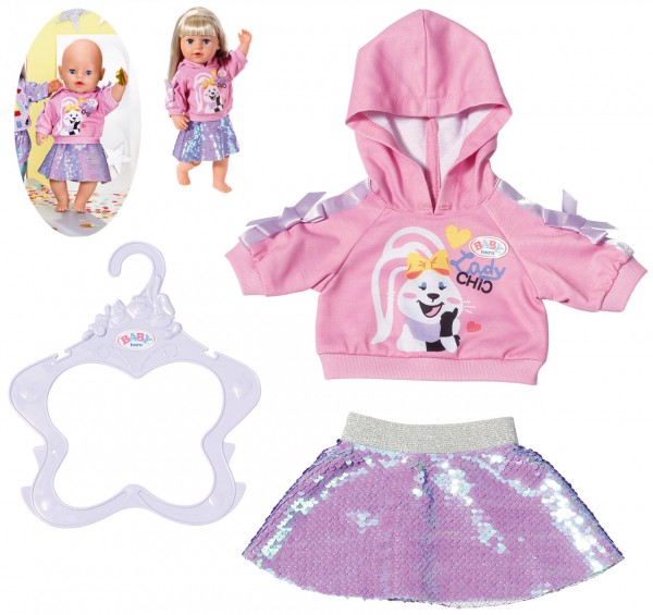 Baby Born Fashion Outfit 43 cm (Pink-Lila)