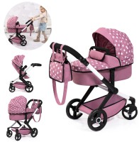 Puppenwagen Xeo mit Wickeltasche Sternchen (Altrosa) Puppenwagen Xeo mit Wickeltasche Sternchen (Altrosa)