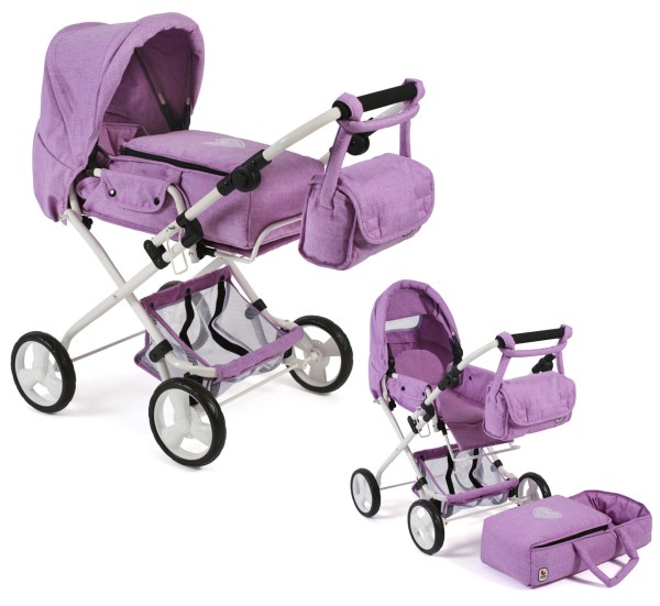 Puppenwagen Bambina (Melange Flieder)