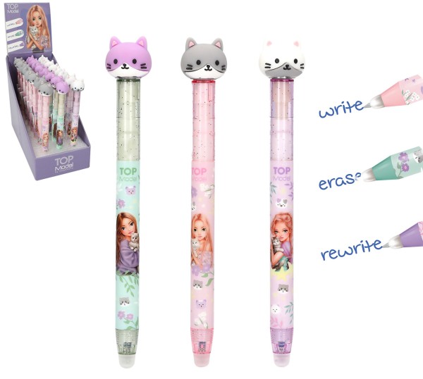 TOPModel Radierbarer Gelstift mit Katze Blooming Kitty (Sortiert)