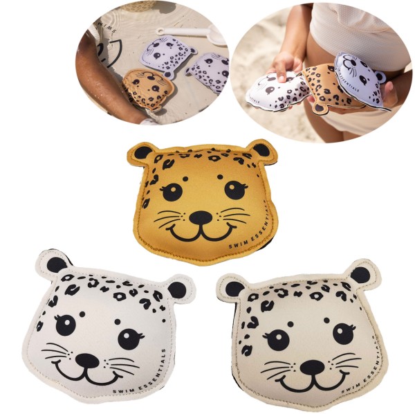 Tauchspielzeug 3-Set Leopard Tauchtiere (Beige, Braun, Weiß)
