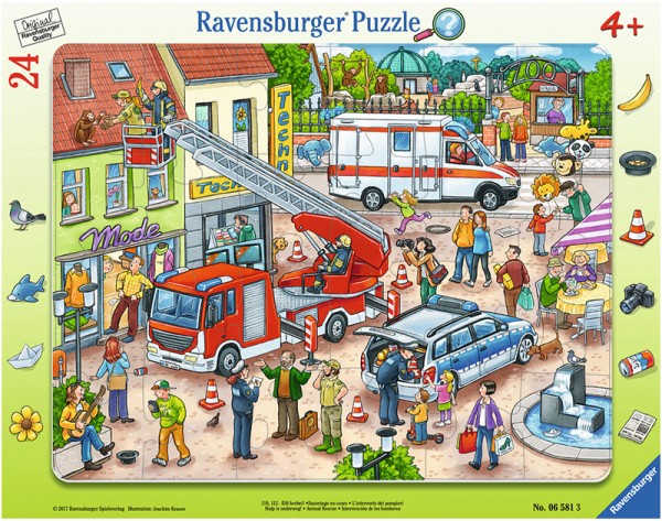Rahmenpuzzle 110, 112 Eilt herbei mit 24 Teilen
