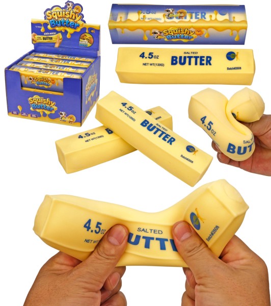 Squishy Butter 17 cm Slow Rising (Gelb)