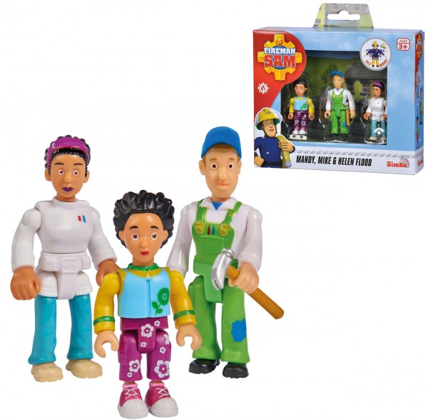 Feuerwehrmann Sam Familie Flood Figurenset