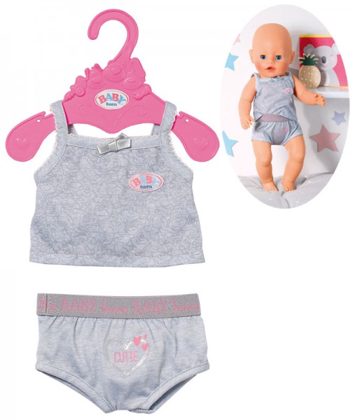 Baby Born Unterwäsche Gr. 43 cm (Silbergrau)