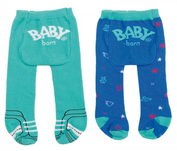 Baby Born Trend Strumpfhose 2er Pack 43 cm (Türkis-Blau)