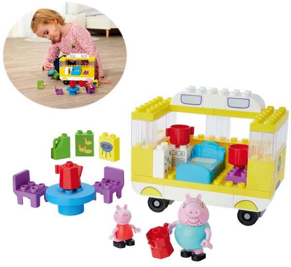 PlayBIG Bloxx Peppa Pig Camper-Van mit Figuren