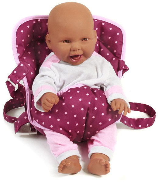 Puppentragegurt Deluxe (Dots Brombeere)