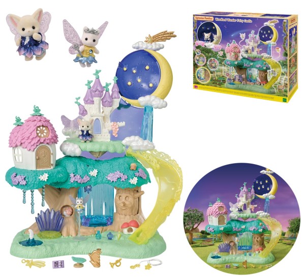 Sylvanian Families Funkelndes Waldfeenschloss mit 2 Tierfiguren