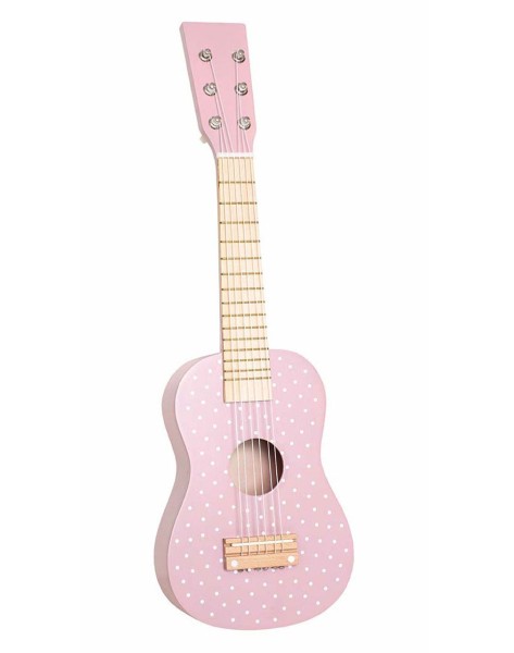 Kindergitarre aus Holz (Rosa)