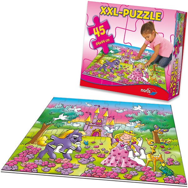 XXL Bodenpuzzle Prinzessin mit 45 großen Teilen