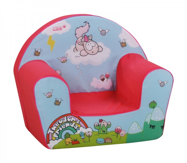 Kindersessel Nici Einhorn Theodor & Friends (Pink-Hellblau)