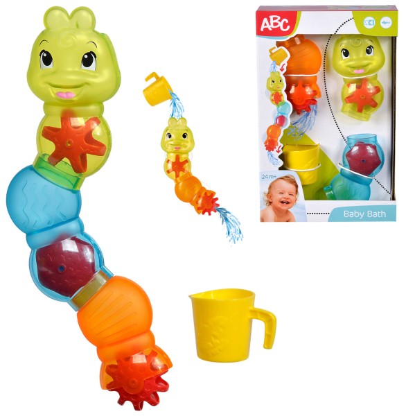 ABC Wasserparcour Raupe Wasserspielzeug für Badewanne
