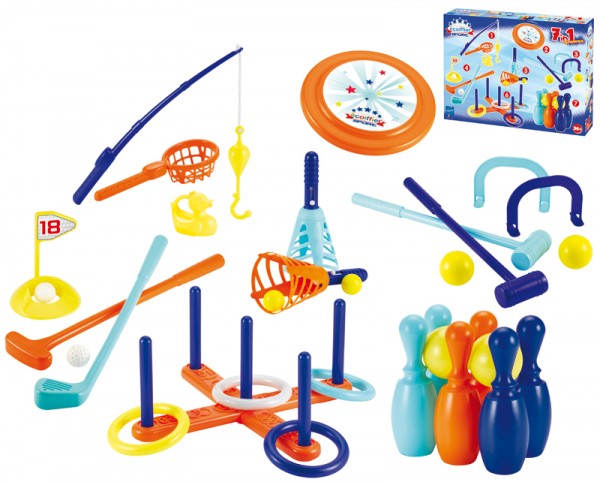 Sport-Set 7in1 Superpack mit 7 Spielen (Bunt)