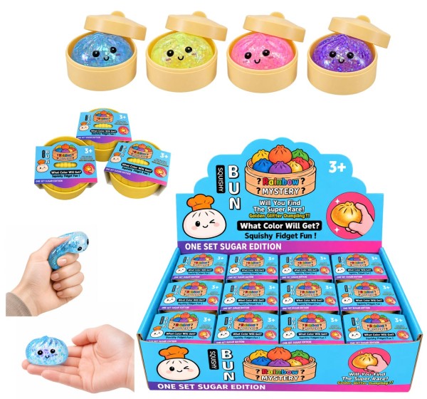 Maltose Squishy Dumpling mit Glitzer 5,5 cm (Sortiert)