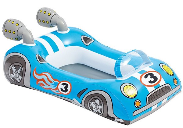 Kinder-Schlauchboot Rennwagen (Blau)
