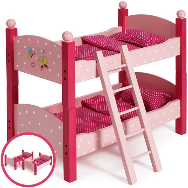 Puppenetagenbett Papilio Pink (Rosa-Pink)