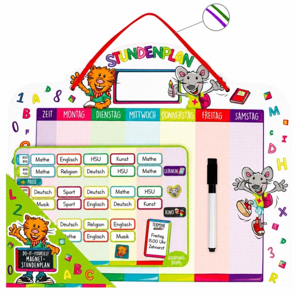 ABC Spaß Do-It-Yourself Magnet Stundenplan (Sortiert)