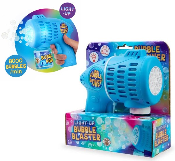 Seifenblasen-Blaster Light-Up Seifenblasen-Pistole (Blau)