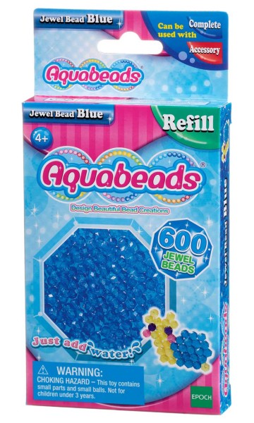 Aquabeads Blaue Glitzerperlen Refill-Set