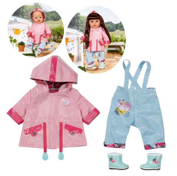 Baby Born Deluxe Regen Set 43 cm (Rosa-Blau)