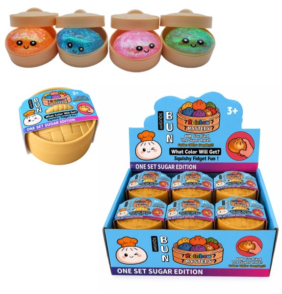 Dumplings Stretchy Maltose mit Glitzer 8,5 cm (Sortiert)