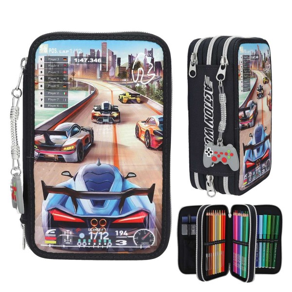 Action World 3 Fach Federtasche Gaming