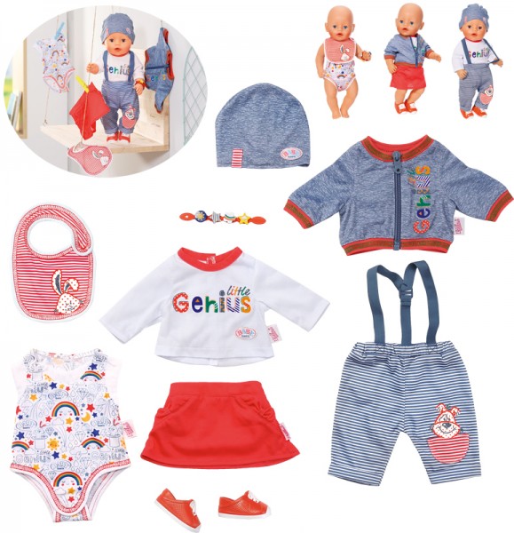 Baby Born Deluxe Super Mix & Match Set 43 cm (Blau-Rot)