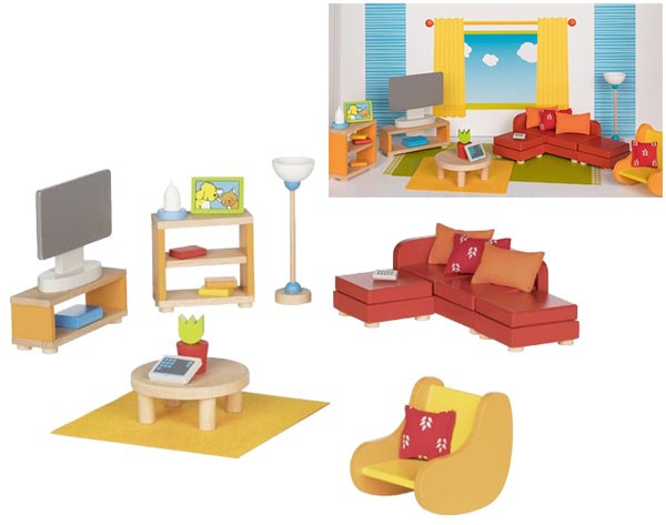 Puppenhausmöbel Modernes Wohnzimmer