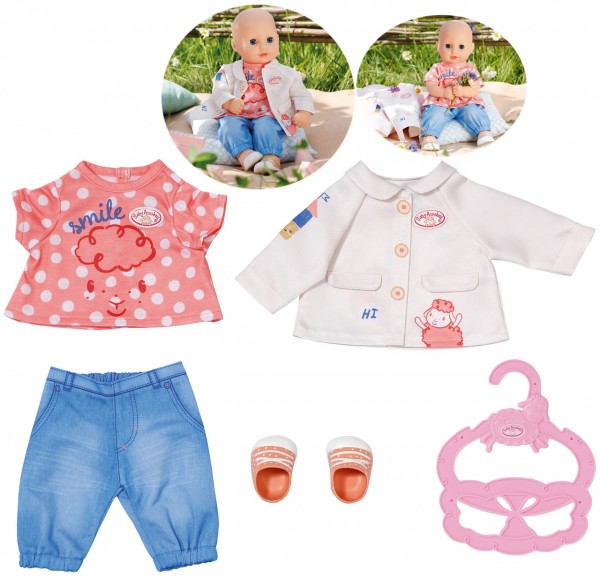 Baby Annabell Little Spieloutfit 36 cm (Creme-Blau)