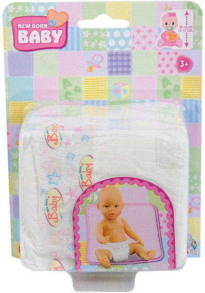 New Born Baby 5er Windelpaket für Puppe