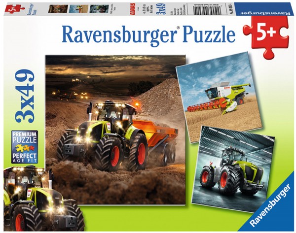 Kinderpuzzle Claas Traktoren Axion, Lexion, Xerion ab 5 Jahren