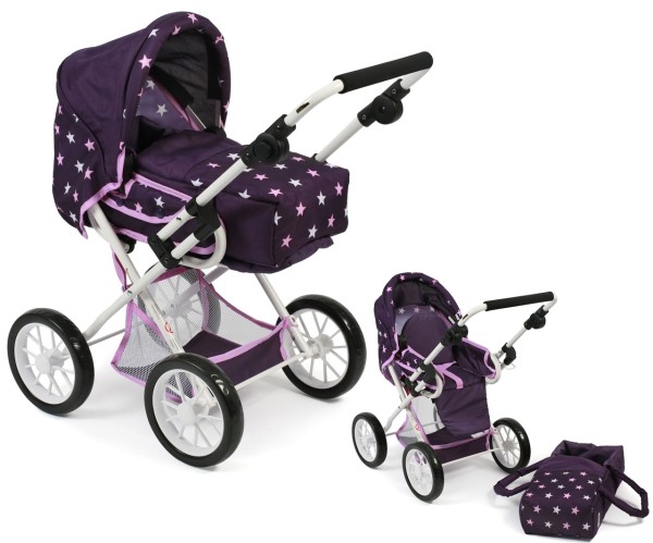 Puppenwagen Leni (Stars Lila)