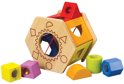 Bunte Sortier-Box mit Shakerbausteinen