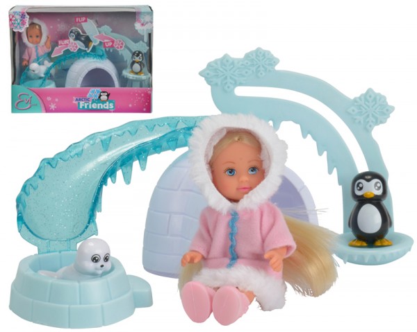 Evi Love Arctic Friends Iglu mit Pinguin und Robbe
