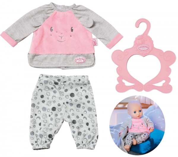 Baby Annabell Sweet Dreams Pyjama 43 cm (Rosa-Grau)
