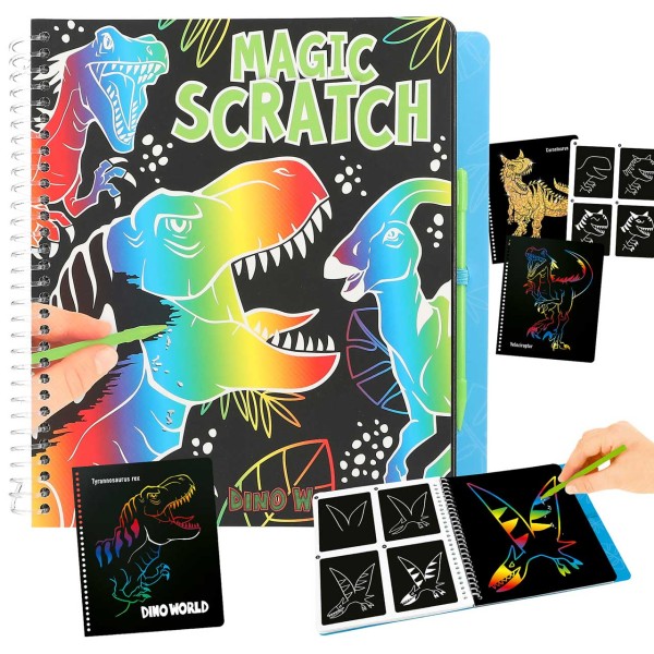 Dino World Magic Scratch Book Großes Kratzbuch