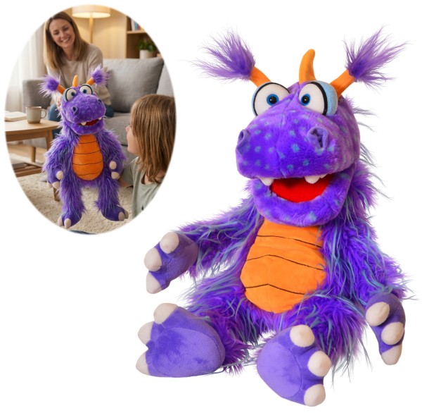 Living Puppets Monster to Go Handpuppe Ratschepü 52 cm (Lila)