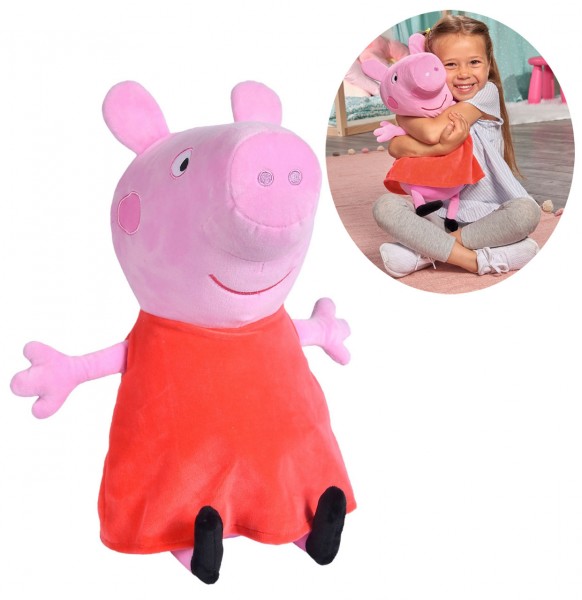 Große Peppa Pig Plüschfigur Peppa 33 cm (Rot)