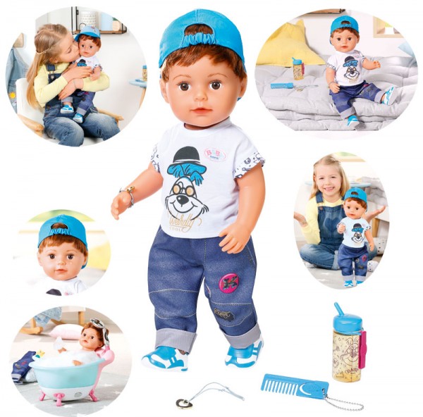 Baby Born Soft Touch Brother Puppe 43 cm (Brünett)
