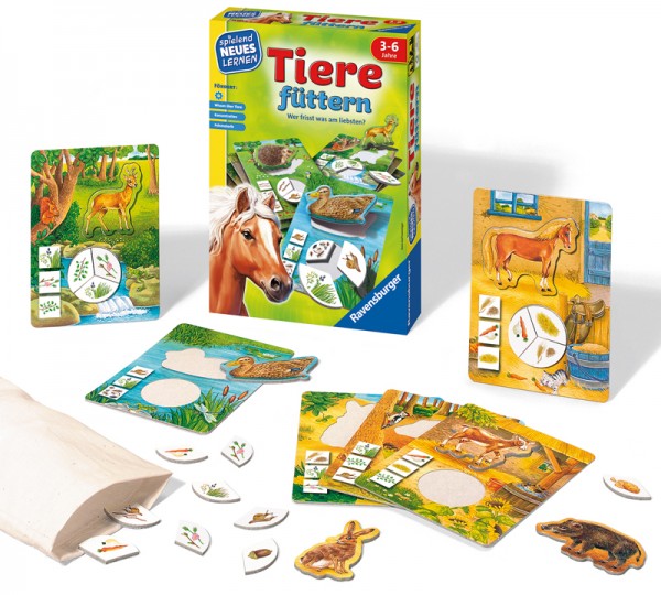 Kinderspiel Tiere Füttern
